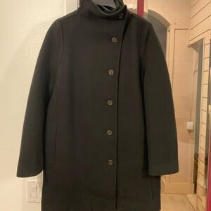 J. Crew Classic Black Pea Coat